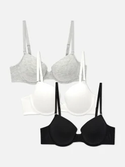 3-Pack Classic T-Shirt Bras