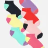 7-Pack Color Block Sneaker Socks