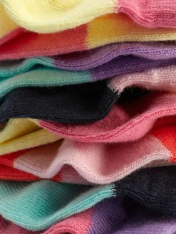 7-Pack Color Block Sneaker Socks