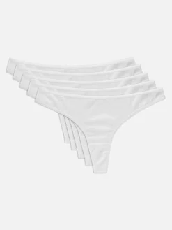 5-Pack Cotton Thongs