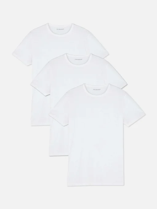 3-Pack Crew Neck Cotton T-shirts