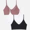 3-Pack Cropped Cami Seamless Bralettes
