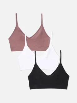3-Pack Cropped Cami Seamless Bralettes