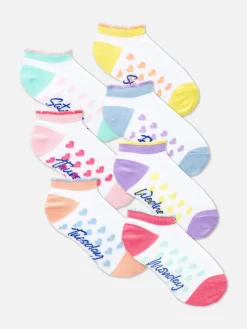7-Pack Days Of The Week Sneaker Socks
