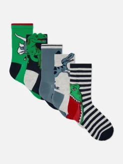 5-Pack Dinosaur Ankle Socks