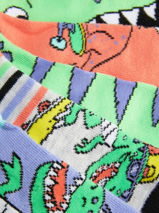 5-Pack Dinosaur Ankle Socks
