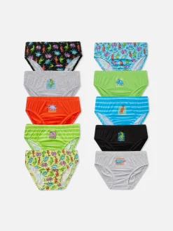 10-Pack Dinosaur Days Of The Week Briefs