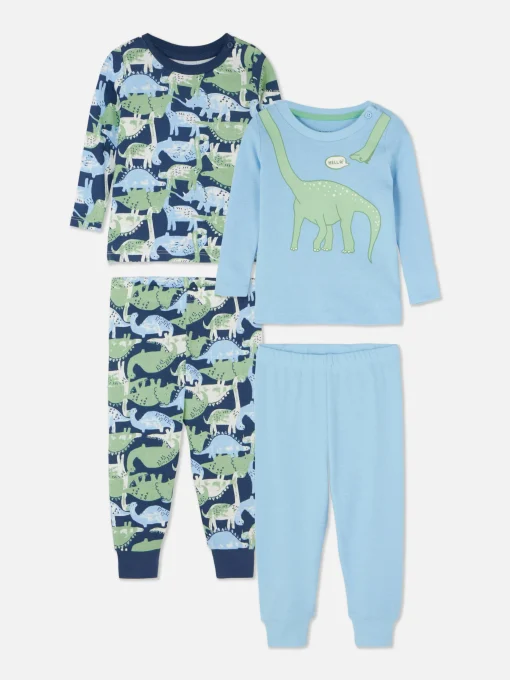 2-Pack Dinosaur Graphic Pajamas