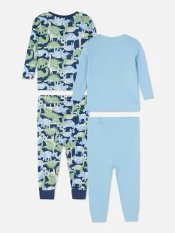 2-Pack Dinosaur Graphic Pajamas