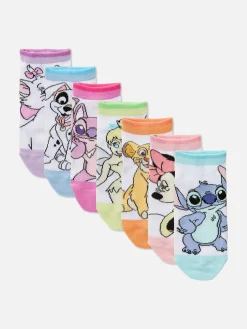 7-Pack Disney Character Ankle Socks