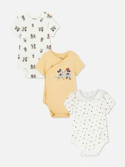3-Pack Disney’s Mickey And Minnie Mouse Bodysuits