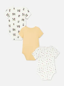 3-Pack Disney’s Mickey And Minnie Mouse Bodysuits