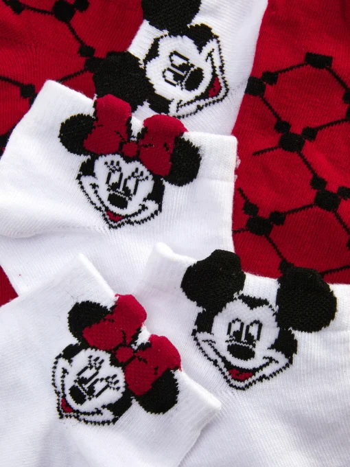 3-Pack Disney’s Mickey And Minnie Mouse Socks