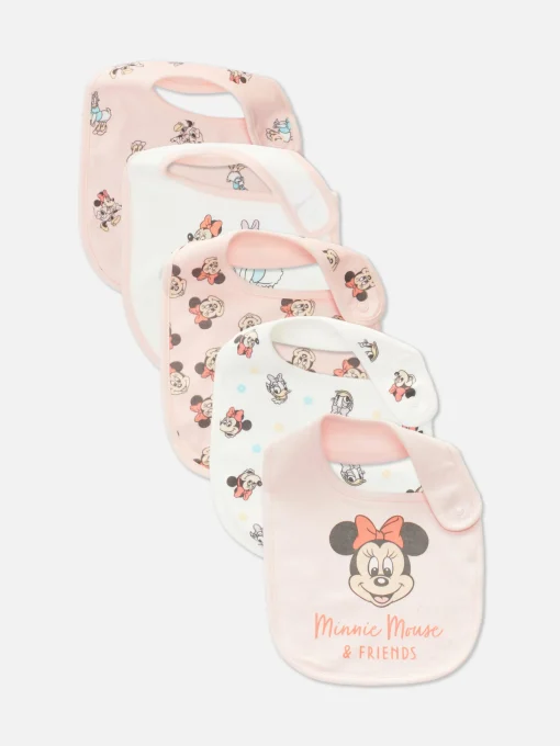 5-Pack Disney’s Minnie Mouse And Daisy Duck Bibs