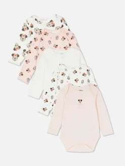5-Pack Disney’s Minnie Mouse/Daisy Duck Bodysuits