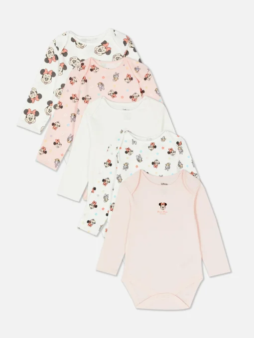 5-Pack Disney’s Minnie Mouse/Daisy Duck Bodysuits