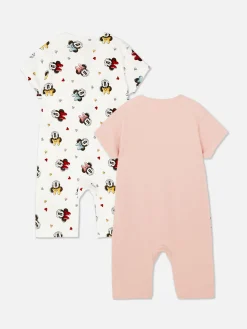 2-Pack Disney’s Minnie Mouse Zip Rompers