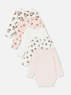 5-Pack Disney’s Minnie Mouse/Daisy Duck Bodysuits
