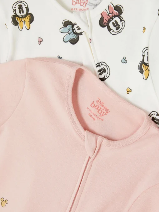 2-Pack Disney’s Minnie Mouse Zip Rompers