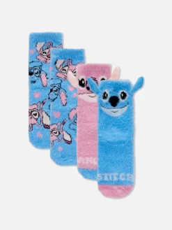 2-Pack Disney’s Stitch And Angel Cozy Socks