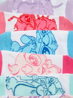 7-Pack Disney’s Stitch And Angel Sneaker Socks