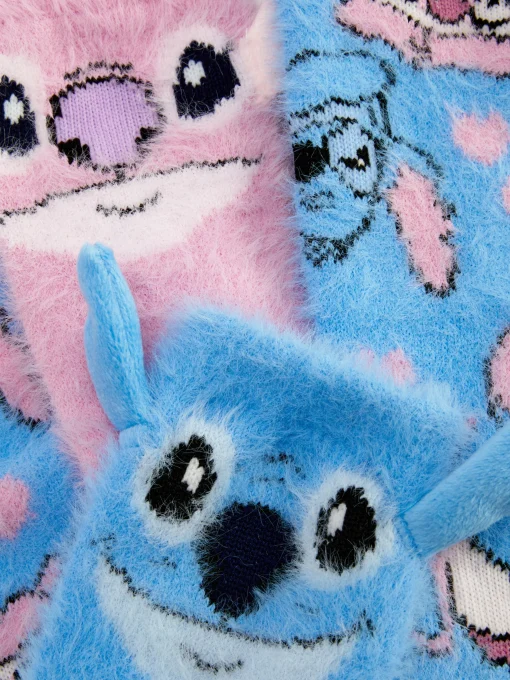 2-Pack Disney’s Stitch And Angel Cozy Socks