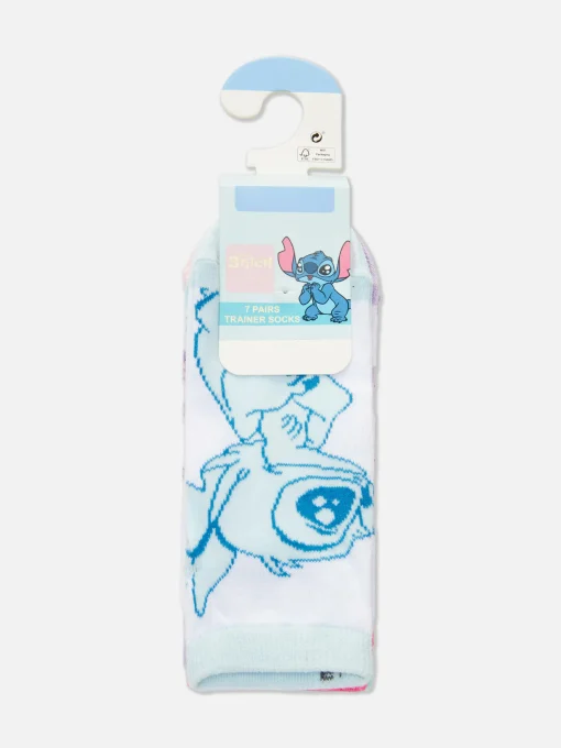 7-Pack Disney’s Stitch And Angel Sneaker Socks