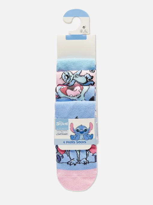 4-Pack Disney’s Stitch Ankle Socks