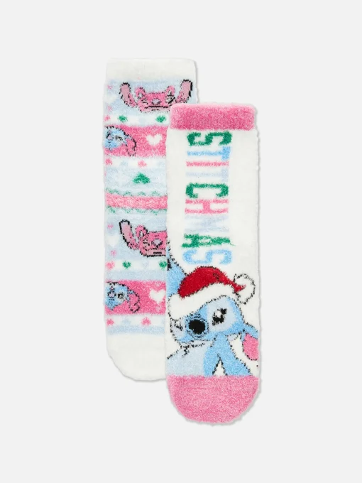 2-Pack Disney’s Stitch Festive Cozy Socks