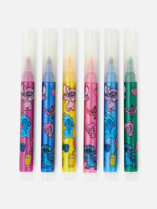 6-Pack Disney’s Stitch Glitter Marker Pens