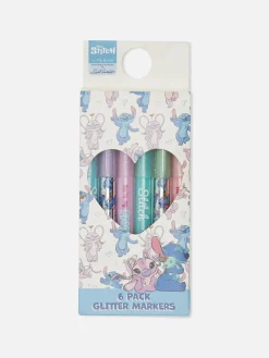 6-Pack Disney’s Stitch Glitter Marker Pens