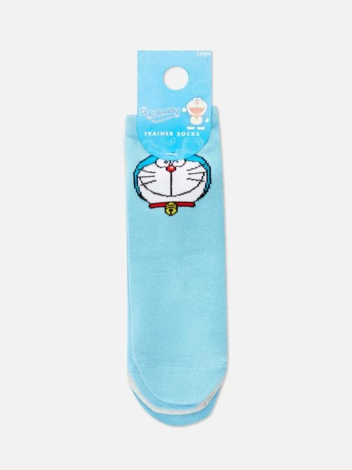3-Pack Doraemon Sneaker Socks