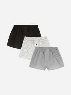 3-Pack Essential Checked Boxers