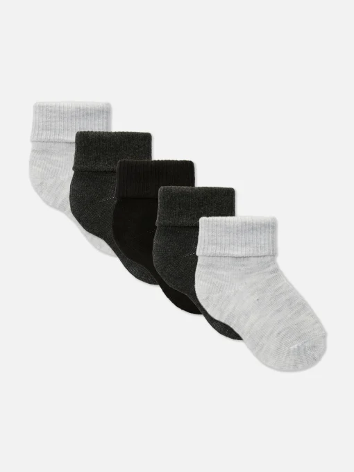 5-Pack Essential Ribbed Socks