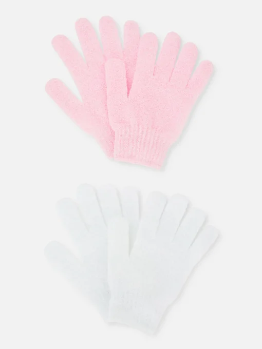 2-Pack Exfoliating Gloves