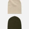 2-Pack Fine Knit Beanie Hats