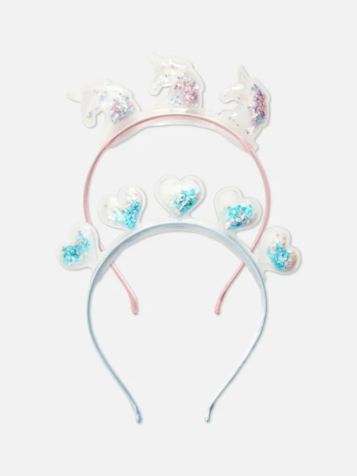 2-Pack Floating Glitter Headbands