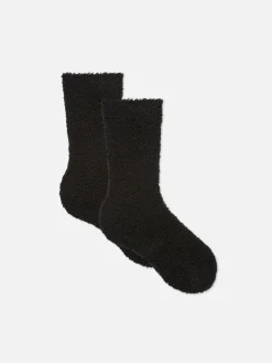 2-Pack Fluffy Bouclé Socks