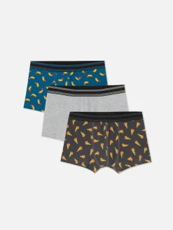 3-Pack Food Print Boxer Briefs