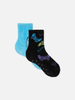2-Pack Game Controller Fluffy Socks