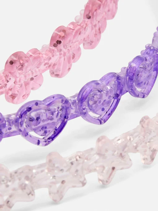 3-Pack Glitter Headbands