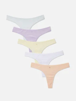 5-Pack Graphic Thongs