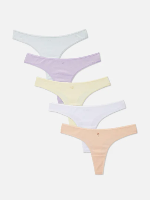 5-Pack Graphic Thongs