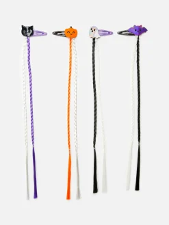 4-Pack Halloween Hair Braid Clips