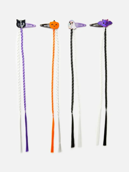 4-Pack Halloween Hair Braid Clips