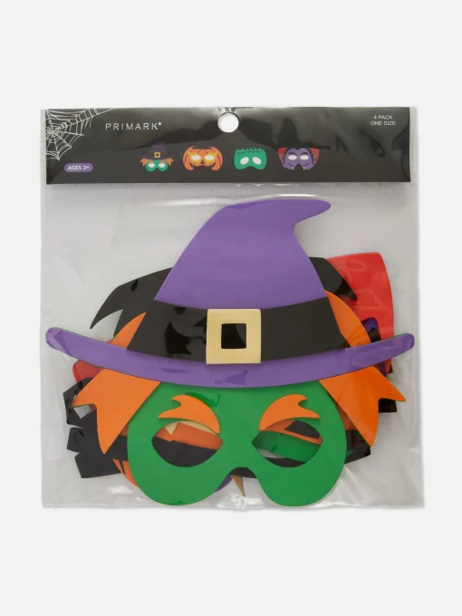 4-Pack Halloween Mask Set