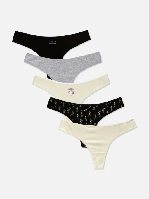 5-Pack Halloween Thongs