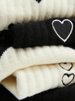 5-Pack Heart Crew Socks