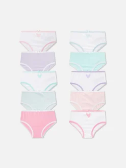 10-Pack Heart Graphic Briefs