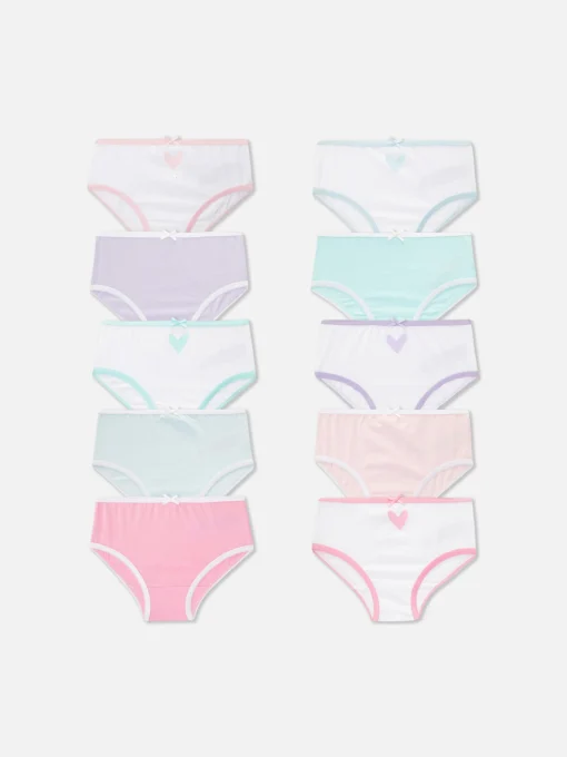 10-Pack Heart Graphic Briefs